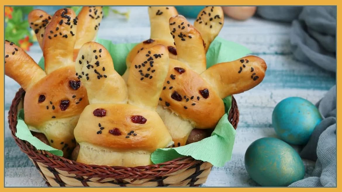 Easter bunny buns