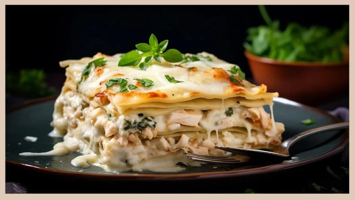 White Cheese Chicken Lasagna