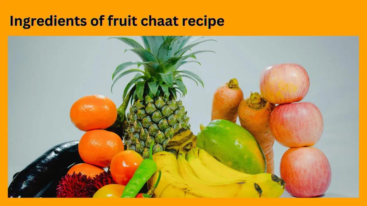 Ingredients of fruit chaat