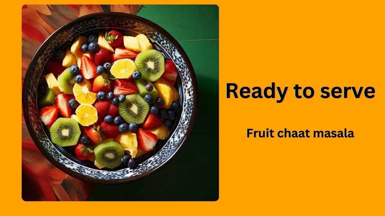 Fruit Chaat Recipe ready to serve