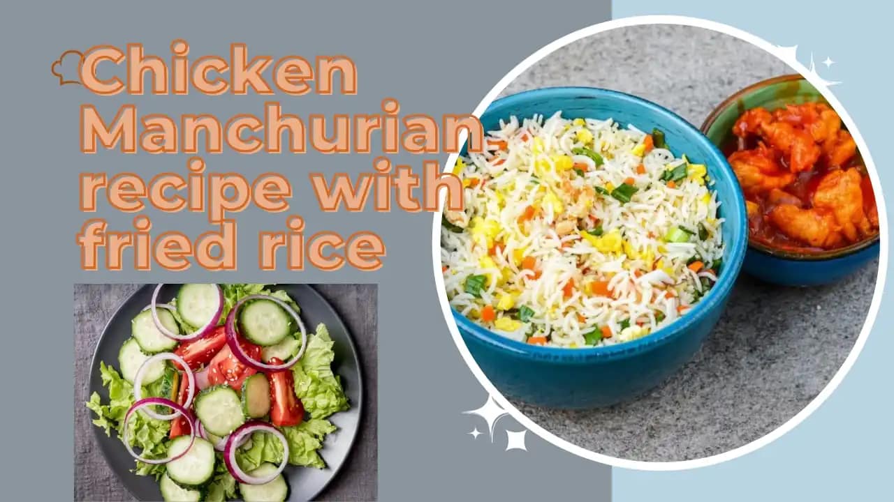 Egg fried Rice with chicken Manchurian