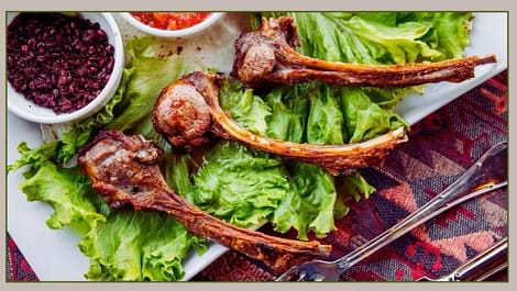 Roasted lamb chops