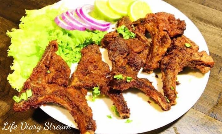 Mutton chops ready to serve